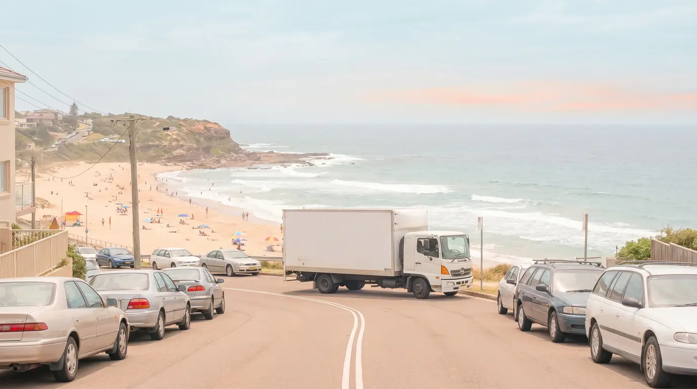 Moving on the beachside hill: how the slope and the beach-day kerb shape your Merewether move